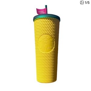 Hawaii Collection Starbucks Studded
Pineapple Tumbler with Straw